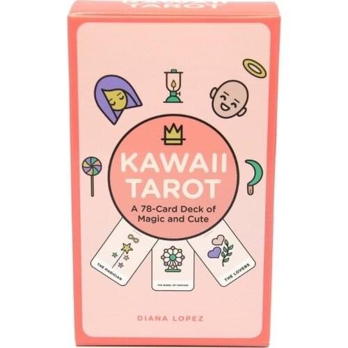 2021 Top Kawaii Tarots 78 Card Deck of Magic and Cute Full English Oracle Card Board Game