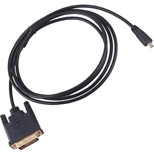50PCS 1M 1.8M Micro HDMI Male to DVI DVI-D 24+1 Male Cable Cord for EVO XT800 Acer A500
