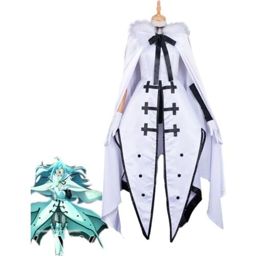 Anime Vivy Fluorite Eyes Song Cosplay Costumes White Dress Uniforms Fancy Outfits Halloween Carnival Party Suits Custom Made