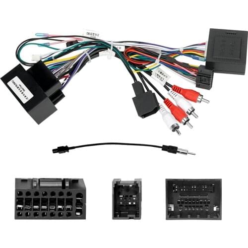 Car Media Android Radio Player 16Pin Harness With Canbus Box For Chevrolet Trax Cruze Aveo Buick Regal Power Cable