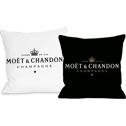 Black And White English Letters Words Cushion Covers Modern Hotel Fashion Polyester Pillow Case