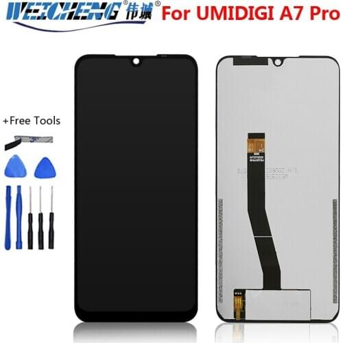 6.3''Black For UMI Umidigi A7 Pro LCD Display and Touch Screen Digitizer Assembly Repair Parts+Tools For UMI UMIDIGI A7 Pro