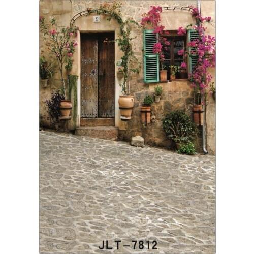 Photography Backdrops Photocall for Wedding Children Newborn Outdoor Courtyard Old House Vinyl Cloth Background for Photos