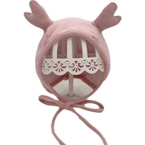 Cotton Baby Hats Spring Autumn Child Crochet Hat Boys Girl Cute Cat Ears Cap Toddlers Infant Beanie Cap for Newborn Photo Props