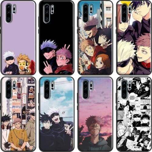 Jujutsu Kaisen Yuji Itadori Satoru Gojo Phone Case For Huawei P20 Lite P30 P40 Pro Mate 10 20 Lite P Smart 2019 2021 Back Cover