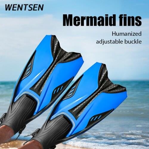 2021 New Mermaids Diving fins long adjustable adult snorkeling fins professional diving equipment swimming Flippers scuba dive