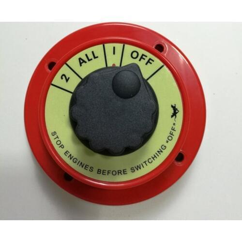 Boat Yacht RV Fishing Semi Red Dual Battery Isolator Selector Switch 9105