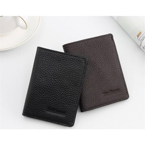 Small Leather Wallet For Men Business Type Pocket Bag Credit Card Holders Coin Save Billfold Multi Functional Cort Carteira