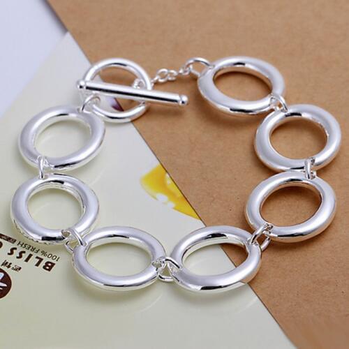 H147 silver fashion jewelry 925 jewelry silver plated bracelet Seven O Bracelet /FNUNKXDO CGFNFVHI