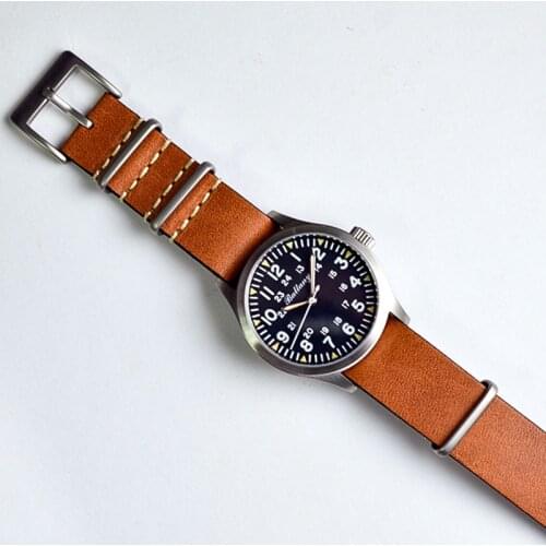 Baltany Military Army Retro Homage Mens Pilot Watches Hml-H704 Sapphire 316L Super-LumiNova 10ATM Waterproof Diver Watch