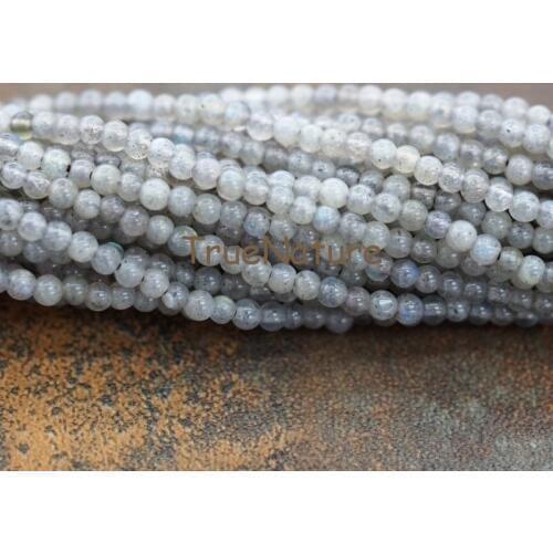 Natural Labradorite Stones Jewelry Bead Round Labradorite Loose Beads Full Strands In 3 mm BE6270