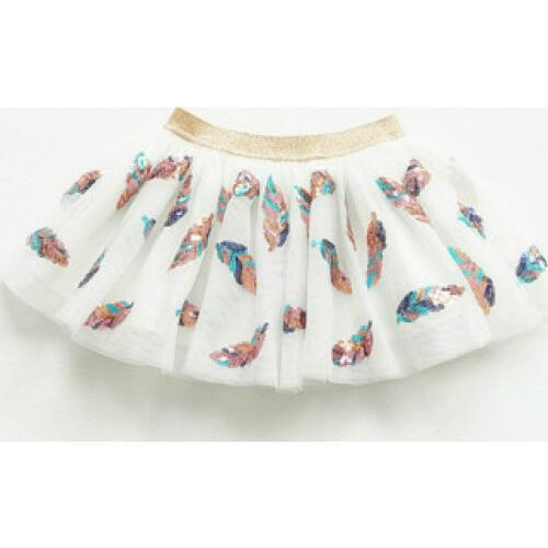 New Hot Summer Baby Girl Tulle Skirt Children Kid Girls Tutu Mini Cute Sequins Feather Skirt Baby Girls Clothes Drop Shipping