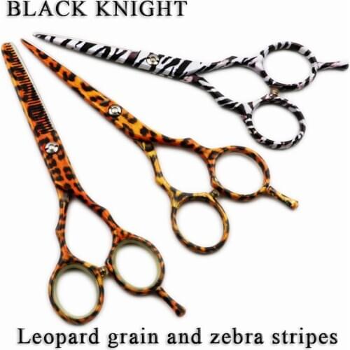 5.5 Inch Pet Scissors Dog Grooming Cutting+Thinning Shears Kit for Animals Japan440C Leopard Grain and Zebra Stripes