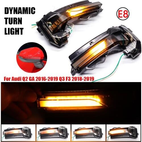 For Audi Q2 GA Q3 F3 Dynamic LED Blinker Turn Signal Light Rear View Mirror Indicator Repeater Lamp Car Accessories