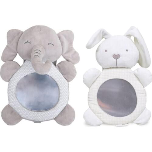 Adjustable Safety Car Baby Mirror Back Seat Headrest Rearview Mirrors Facing Rear Ward Infant Kids Monitor Elephant