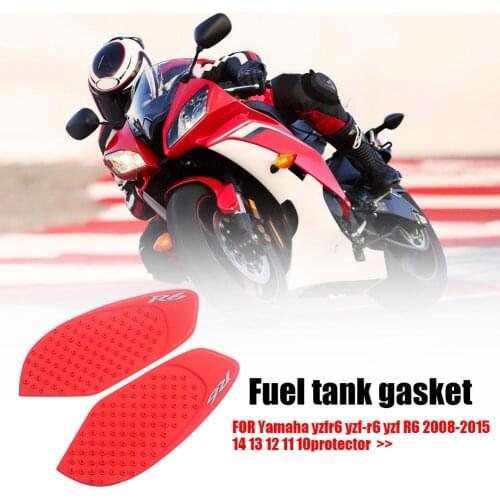 Motorcycle Fuel Tank Pad Rubber Knee Traction Handle Decal Sticker Waterproof Touchable 3D Accessories 250x100x3mm