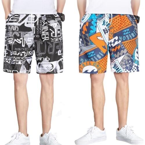 2021 Summer New Casual Shorts Men Printed Beach Shorts Mens Quick Dry Board Shorts For Men Beachwear Short Pants Men Clothing