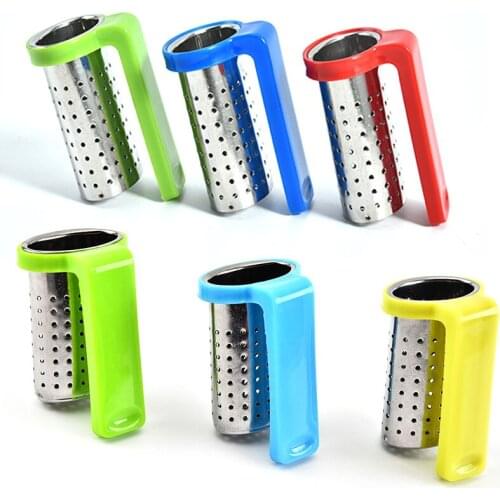 Stainless Steel Tea Infuser Loose Leaf Tea Diffuser Strainer Herbal Spice Filter Drinkware Tea Accessories With Handle Hanger