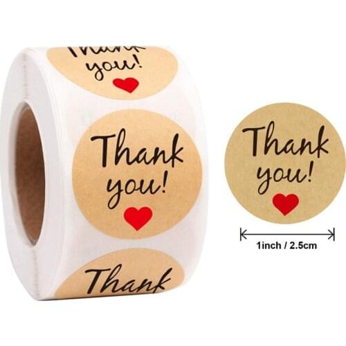 New Arrival Heart Handmade Cake decoration cookie Packaging Sealing Label Kraft Sticker Baking DIY Gift Stickers Party decor
