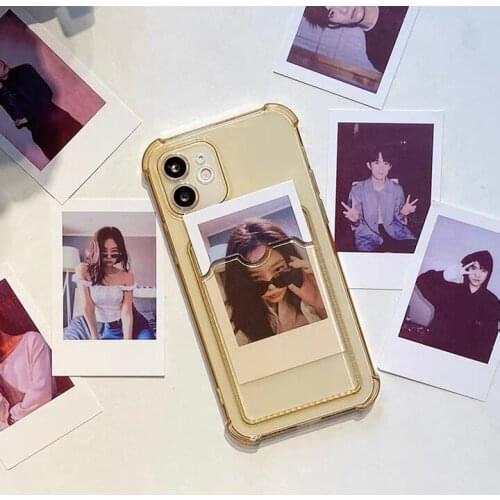 Put photos of Lover Friend In Phone Case for iPhone 12 11 Pro XS Max SE X XR 6 6s 7 8 Plus Shockproof Lens Protection Card Cover