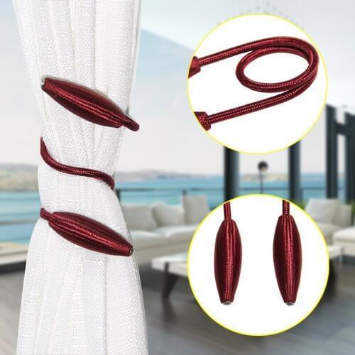 BEL AVENIR 1Pc Arbitrary Shape Strong Curtain Tieback Plush Hanging Rope Curtains Holder Cilp Holdback Curtain Rods Accessoires