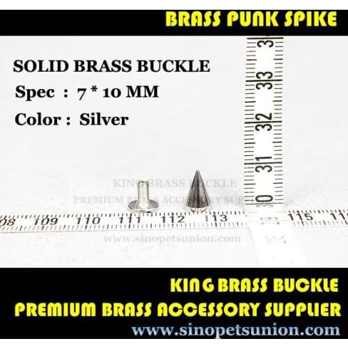 50 Screwback leathercraft Spikes 3/8" Spike Brass