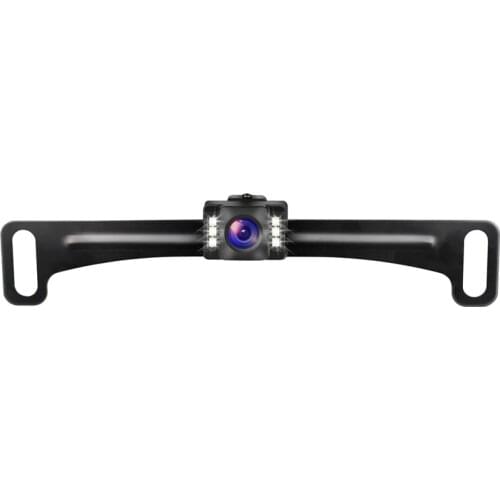 Novel-Car Rear View Backup Camera License Plate Backup Camera with Wide View Angle 6 LED Night Vision Waterproof