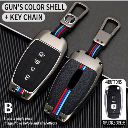 Car Remote Key Cover Case Holder Shell For Lincoln MKC MKZ MKX 2017 2018 2019 Navigator Nautilus Key Fob Accessories Keychain