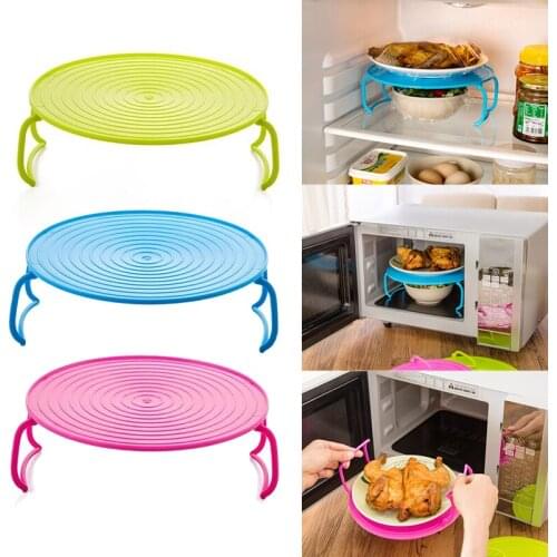 Microwave Oven Double-layer Tray Heating Steaming Rack Accessories Dish Rack Kitchen Layering Tool Tray Storage Box Rack Layer