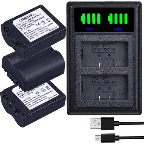 CGA-S006 CGA S006 S006E DMW-BMA7 Battery + Dual Charger for Lumix DMC FZ-18 DMC-FZ7 DMC-FZ8 DMC-FZ28 DMC-FZ30 DMC-FZ35 DMC-FZ38