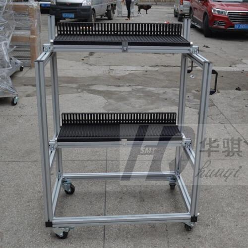 Feeder Trolley for Nxt FUJI Chip Mounter Feeder Racks assembly Storage Cart 45*2PCS 2 Layers