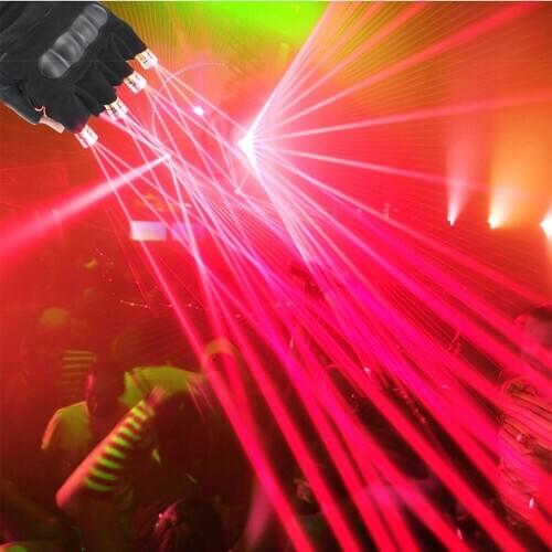 Red Laser Gloves Battery Powered Laser Lamp Dancing Stage DJ Party Shows LED Luminous Glasses Gloves Green Laser