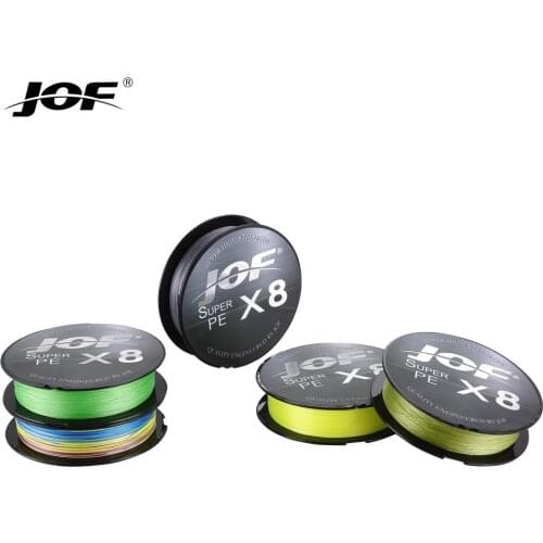 JOF Fishing Line 150M 8 Strands Braided Fishing Line Multifilament PE Line Carp Fishing Wire Abrasion Resistance Strong