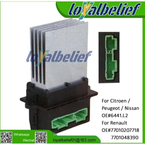 Brand New Auto Heater Blower Control Resistor For Citroen Peugeot Nissan Renault 6441.L2 77010207718 7701048390 Blower Resistor