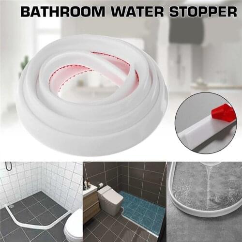 Bathroom Water Stopper Water Retaining Strip Bathroom Door Washing Machine Collapsible Shower Threshold Shower Barrier Free