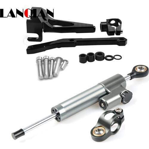 Motorcycle Adjustable Motorcycles Steering Stabilize Damper Bracket Mount Kit For YAMAHA MT-09 MT09 FZ09 FZ-09 2013- 2016 logo