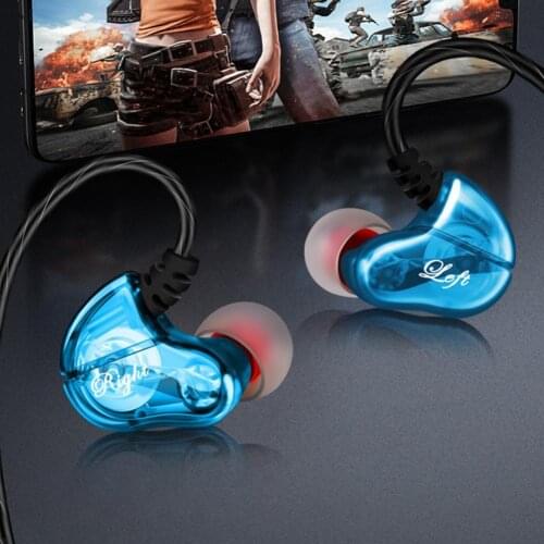 S610-B Wired Earphone Sensitive Mega Bass Omnidirectional 3.5mm Gaming Quad-core Earbud for Doing Sports Dropshipping