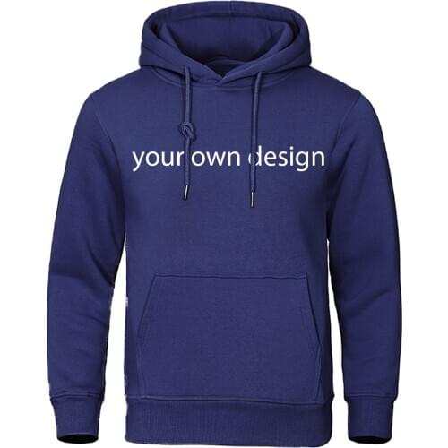 Your OWN Design Brand Logo/Picture Custom Men DIY Hoodies Hip Hop Casual Fashion Hooded Male Streetwear