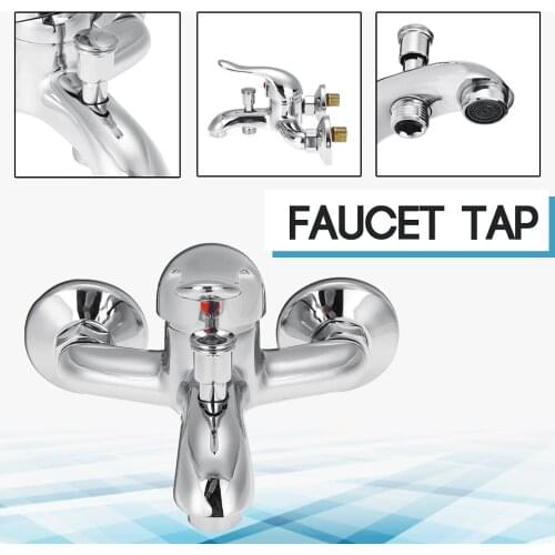 Triplet Faucet Wall Mounted Bathroom Bath Shower Basin Tap Water Mixer Zinc Alloy
