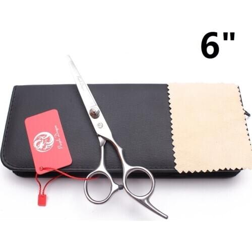 Y1211 Quality Professional Barber Hairdressing Scissors Hair Cutting Thinning Shears 6" Silver Scissiors With Case