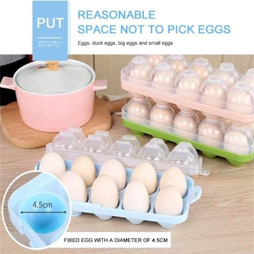 1/2pcs Quality Kitchen PP Storage Box Home Food Container Organizer Refrigerator Storing Egg Tools 10 / 20 Eggs Storage Boxes