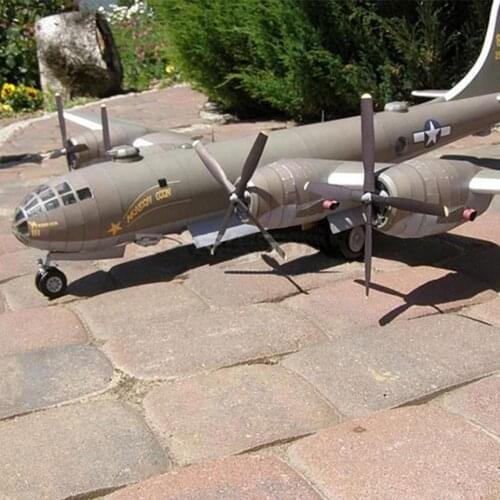 1:47 DIY 3D Paper Model Kit Toy B-29 Super Fortress For Decoration Paper Bomber Model Handmade Toy Airplane Paper For Kids