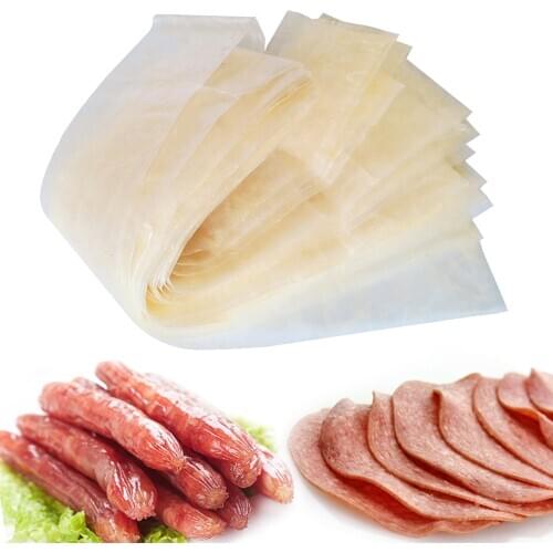 10 PCs/Lot 5CM*50CM Dry Tubular Casing Tools Meat Poultry Tools Hot Dog Casing For Sausages Meat & Poultry Inedible Casings