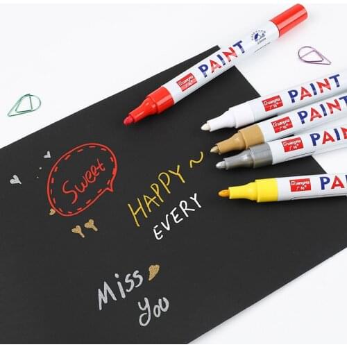 12 Color Acrylic Paint Resin Maker Drawing Pen DIY Ceramic Decoration Art Painting Handmade Resin Crafts Gold Silver Color