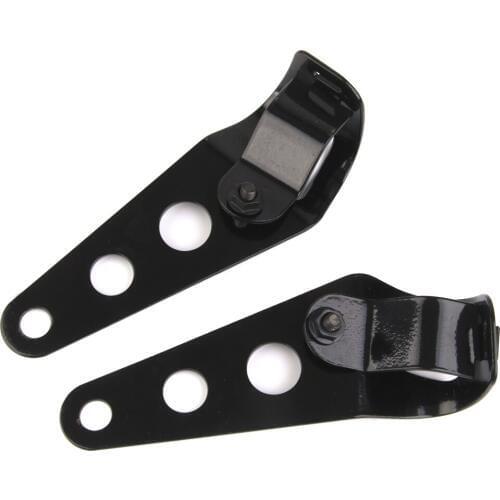 2pcs Universal Motorcycle Headlight Lamp Fork Mounting Brackets 28mm-36mm (Black)