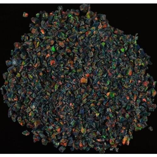 （20 g/lot）wholesale price black synthetic opal crushed/opal chips for nail art for jewelry making in 78 colors