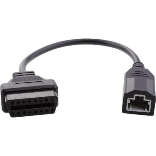 3 Pin to 16 Pin OBD2 Female Interface Diagnostic Cable Adapter 40cm/15.7'' for Honda