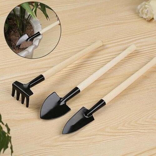 3Pcs Mini Shovel Rake Set Shovel for Plants Bonsai Tools Garden Mini Hand Tools