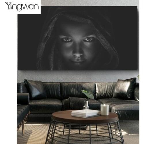 5D DIY Diamond Painting Gothic Vampire Girl Full Square Round Drill Diamond Embroidery Dark Women Handicraft Home Decor Gift