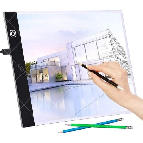 A3/A4/A5 Three Level Dimmable Led Light Pad Drawing Board Pad Tracing Light Box Eye Protection Easier for Diamond Painting